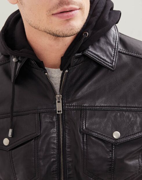 Berfin schwarze Lederjacke