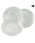 Service de table Imperial transparent - 18 pièces
