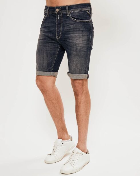 Bermuda en denim bleu