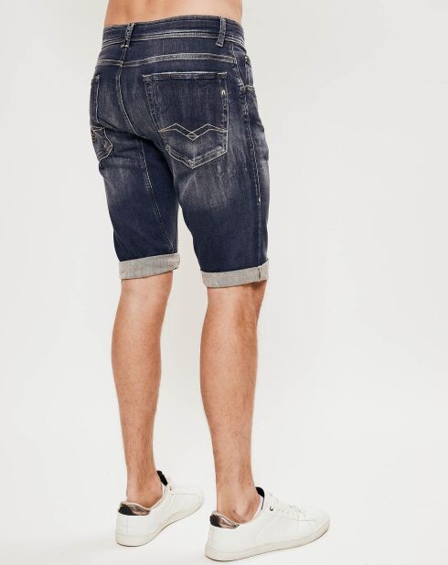 Pantaloncini da jogging in denim blu