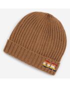 Bonnet Auguste en Maille tricot marron