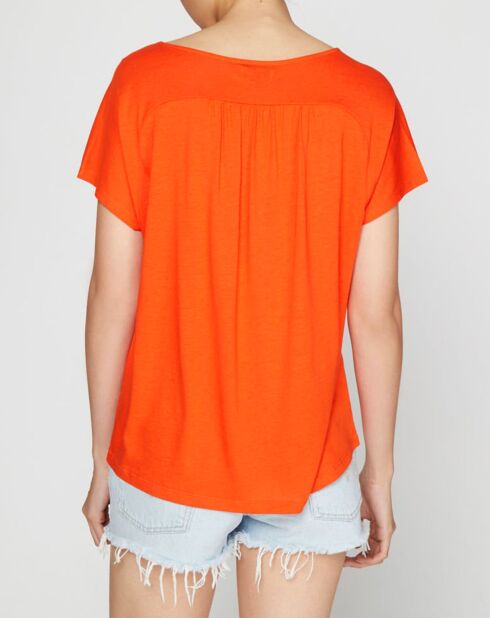 T-Shirt Bettina ample et fluide rouge