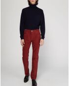 Pantalon en Velours Fulour bordeaux