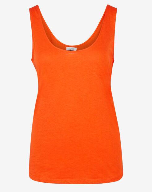 Bao Lyocell orangefarbenes Tanktop
