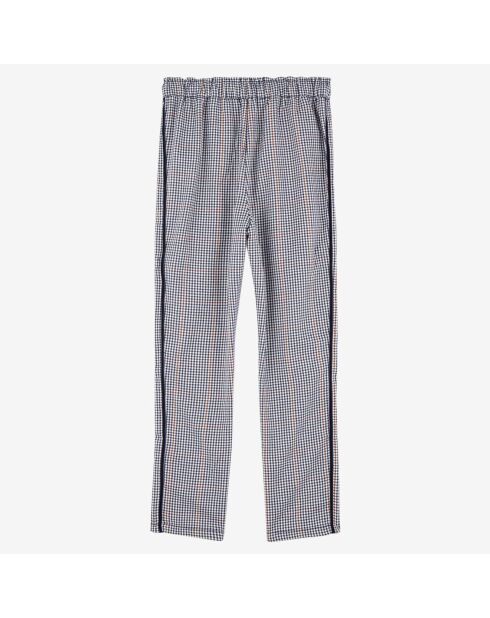 Pantalon Kaye ajusté à carreaux gris