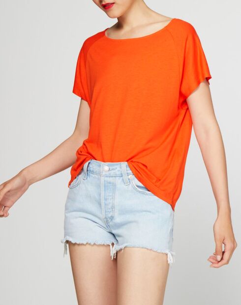 T-Shirt Bettina ample et fluide rouge