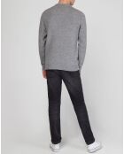 Pull en Cachemire & Laine Begood col rond gris