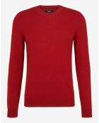 Pull 100% Cachemire Bachsweat col rond rouge