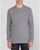 Pull en Cachemire & Laine Begood col rond gris