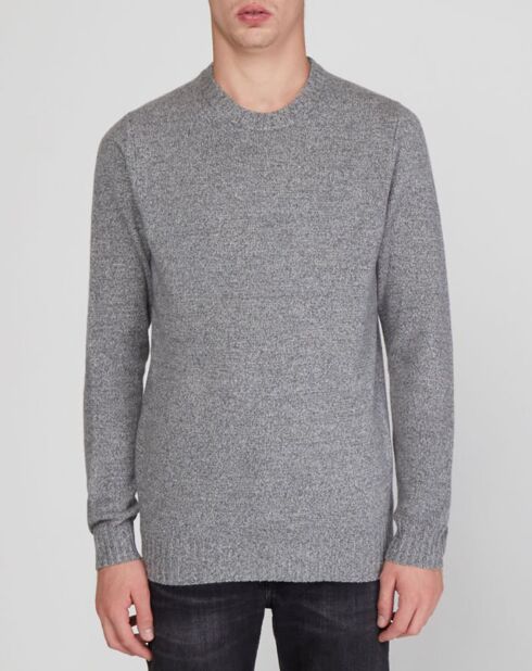 Pull en Cachemire & Laine Begood col rond gris