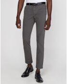 Pantalon slim chino Malmo gris foncé