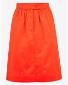 Jupe midi Caroline à poches orange