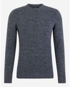 Pull en Cachemire & Laine Begood col rond bleu marine