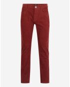 Pantalon en Velours Fulour bordeaux