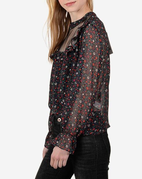 Blouse Flora noire