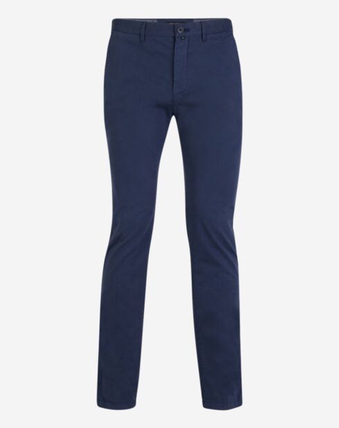 Pantalon slim chino Malmo bleu foncé