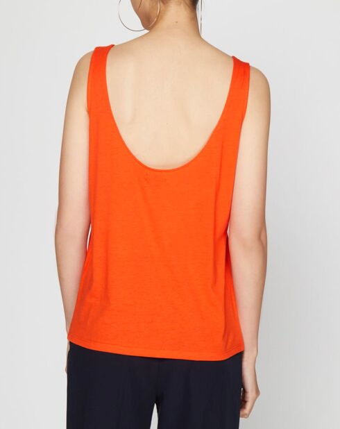 Bao Lyocell orangefarbenes Tanktop