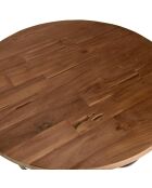 Table basse Sixtine bois naturel  - D.80xH.35 cm