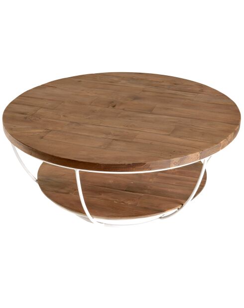 Table basse Sixtine bois naturel  - D.80xH.35 cm