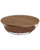 Table basse Sixtine bois naturel  - D.120x35 cm