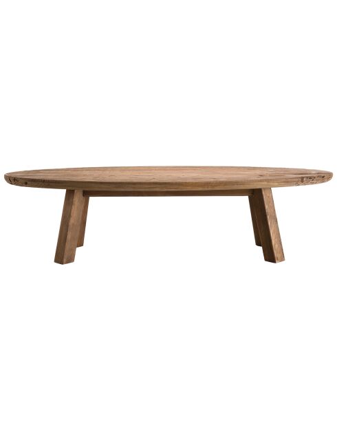 Table basse ovale Sandy bois naturel  - 139x60x35.5 cm