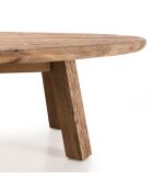 Table basse ovale Sandy bois naturel  - 139x60x35.5 cm