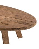 Table basse ovale Sandy bois naturel  - 139x60x35.5 cm