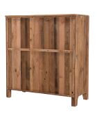 Meuble 2 tiroirs 2 portes avec tiroirs Sandy bois naturel  - 105x48x113 cm