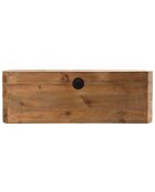 Coffre rangement Sandy bois naturel  - 130x48x45 cm