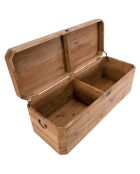 Coffre rangement Sandy bois naturel  - 130x48x45 cm