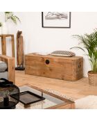 Coffre rangement Sandy bois naturel  - 130x48x45 cm