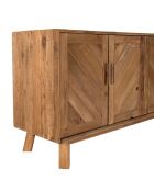 Buffet 4 portes Sandy bois naturel  - 180x47.5x85 cm