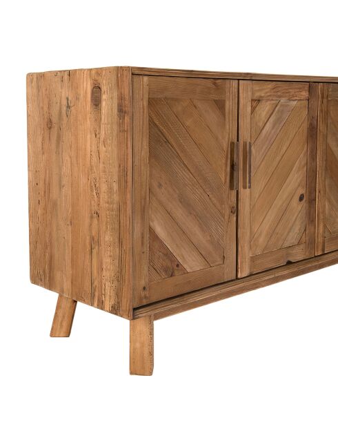 Buffet 4 portes Sandy bois naturel  - 180x47.5x85 cm