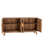 Buffet 4 portes Sandy bois naturel  - 180x47.5x85 cm