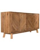 Buffet 4 portes Sandy bois naturel  - 180x47.5x85 cm