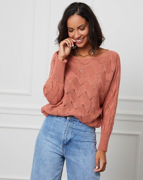Pull Marie saumon