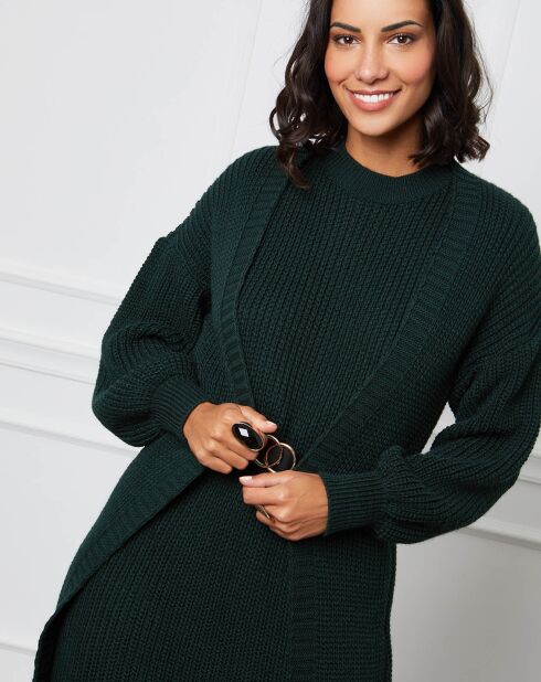 Ensemble Cardigan & Robe Charlotte vert
