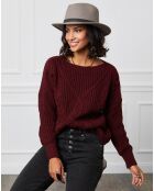 Pull Louise bordeaux