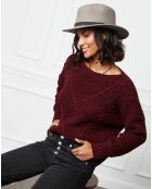 Pull Louise bordeaux