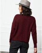 Pull Louise bordeaux
