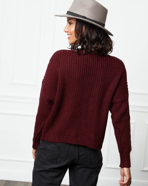 Pull Louise bordeaux