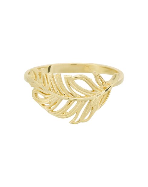 Bague Feuille or jaune