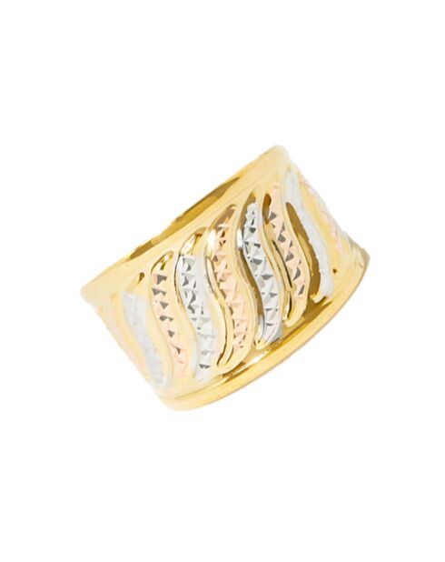 Bague Bruta or tricolore