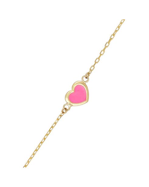 Bracelet Coeur or jaune