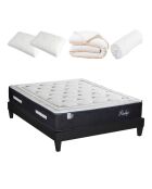 Pack prêt-à-dormir Privilège blanc/gris - 140x190 cm
