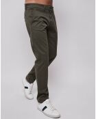 Pantalon chino slim Gabard kaki