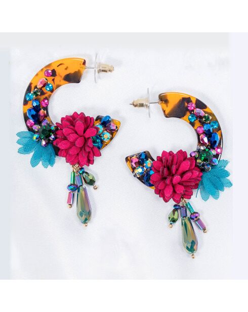 Veelkleurige oorringen van Barocca