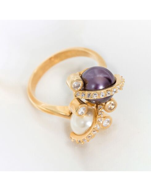 Bague Pearls With You dorée