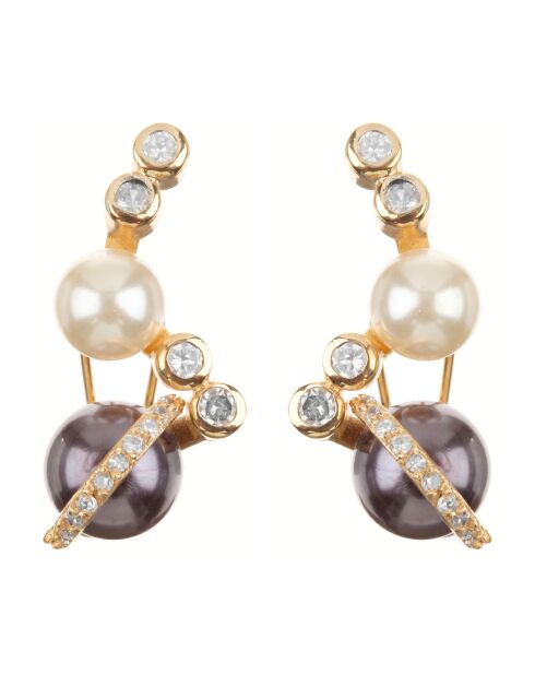 Parure Collier, Bracelet & Boucles d'oreilles Madreperline dorée