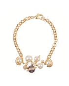 Parure Collier, Bracelet & Boucles d'oreilles Madreperline dorée